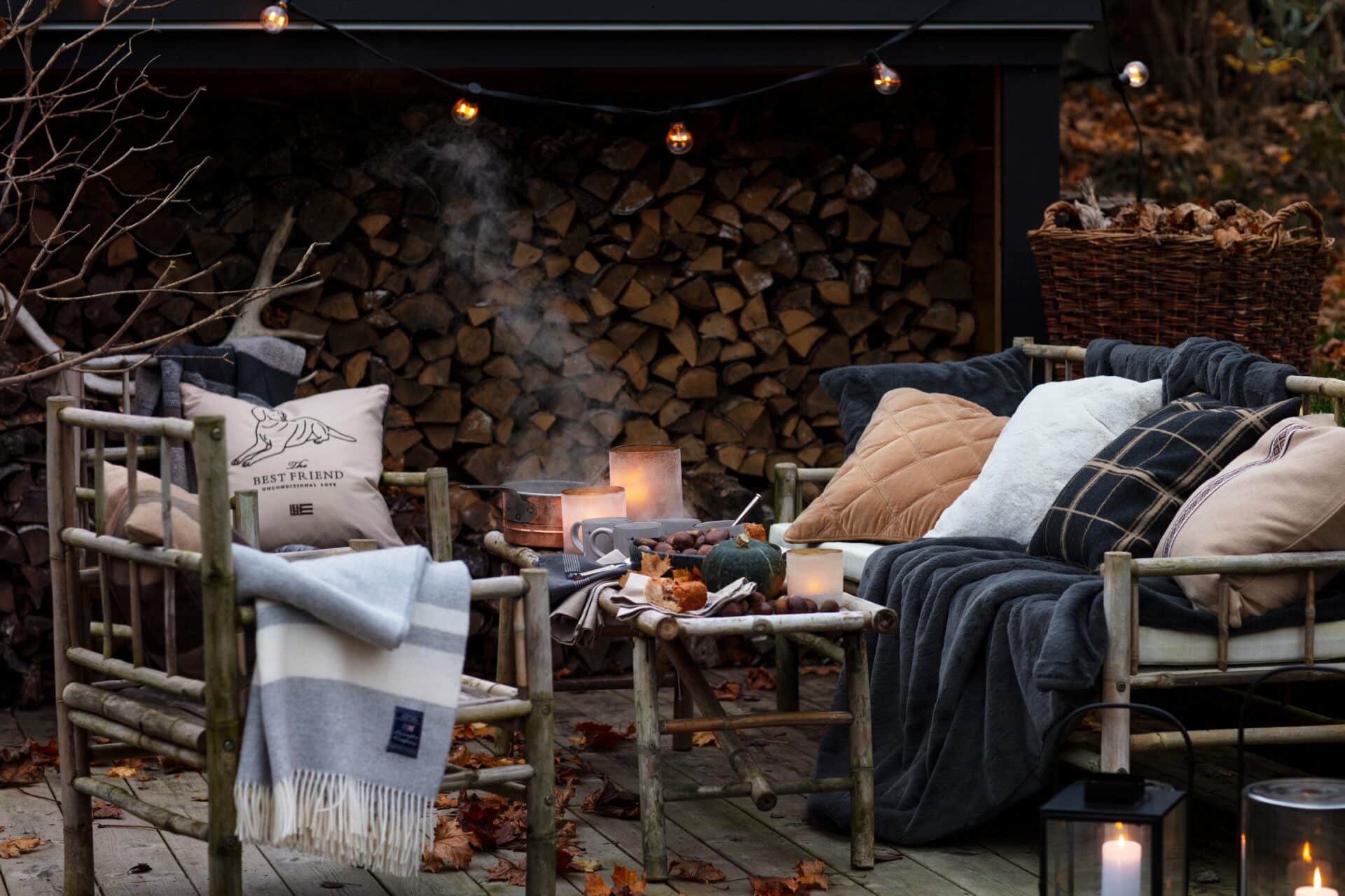 Mittelstreifen Kissen beige Lexington Company
