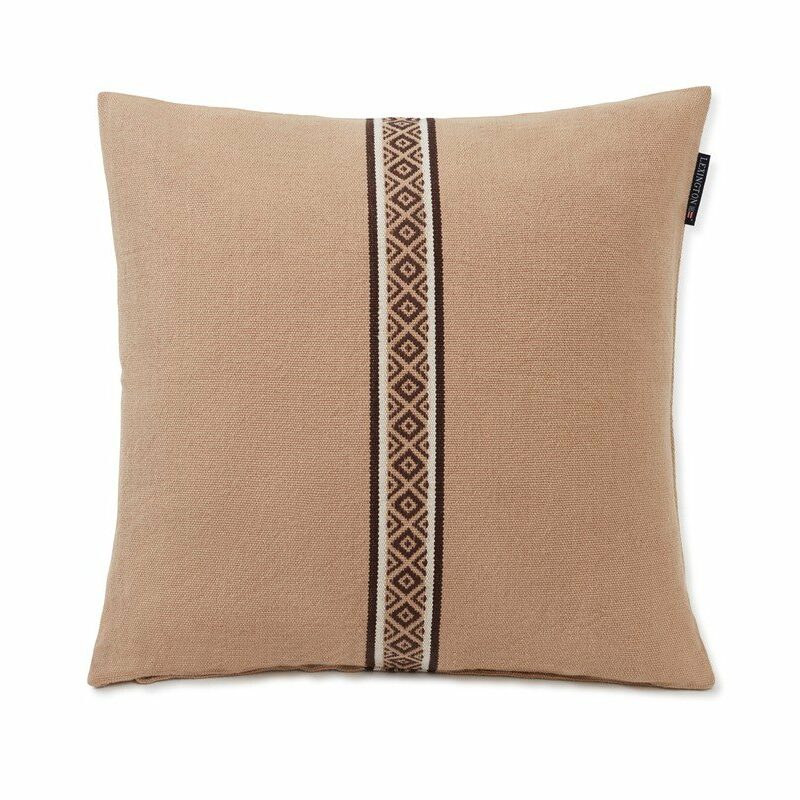Mittelstreifen Kissenbezug beige