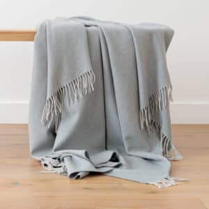 Kaschmirdecke 130x180 in smoke blue