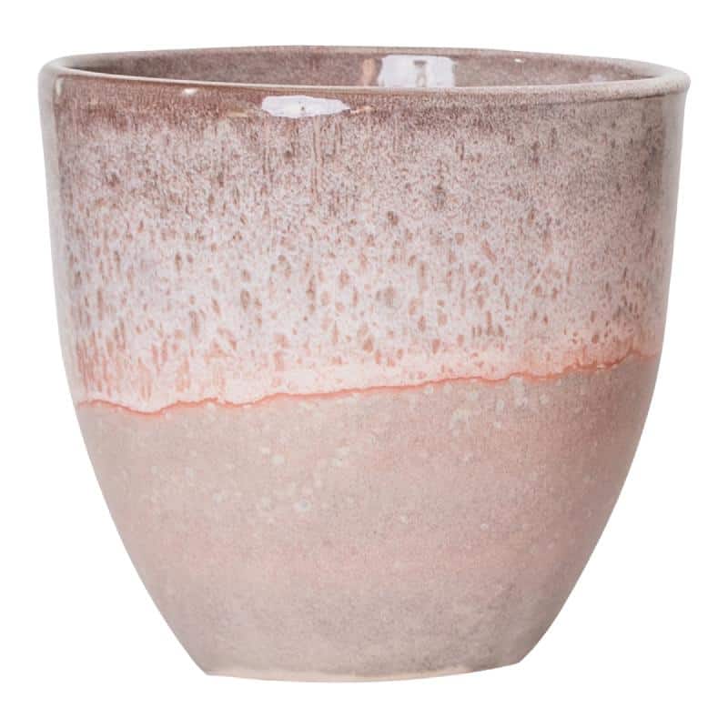 Topf Kacie in rosa von PTMD Glasierter Terrakotta Topf von PTMD