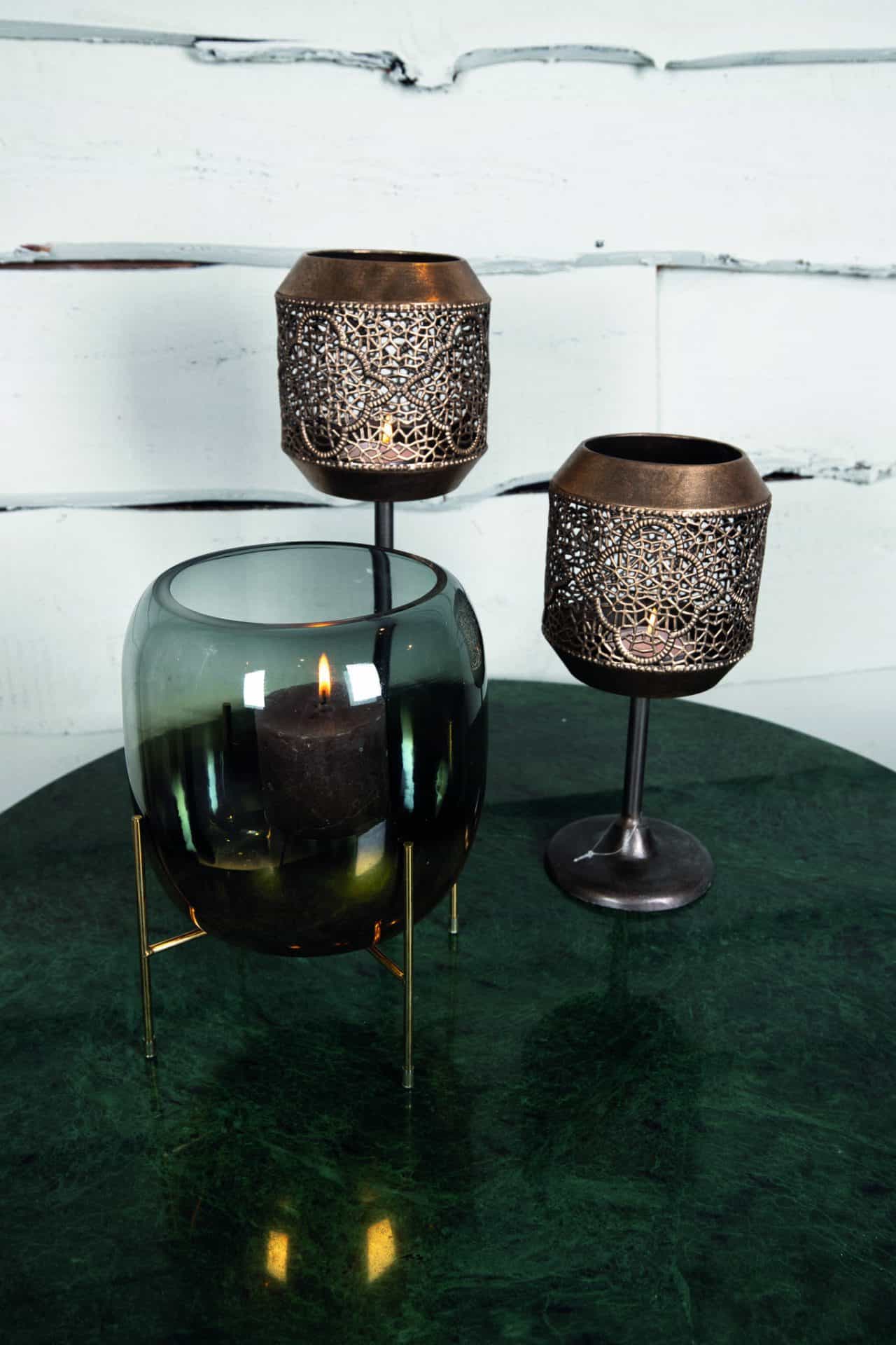Windlicht Ilva aus Glas von PTMD