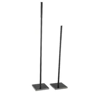 Eisen Kerzenhalter Marmor Schwarz Dara | PTMD