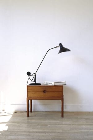 Tischlampe aus Stahl und Aluminium von DCW éditions Paris