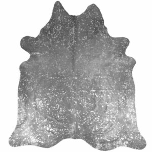 Kuhfell Teppich metallic silber von Van Buren