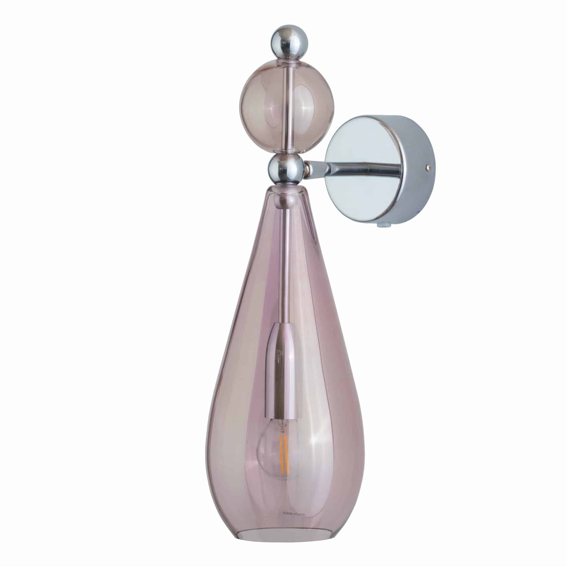 Wandlampe Smykke M mit silber von EBB & FLOW