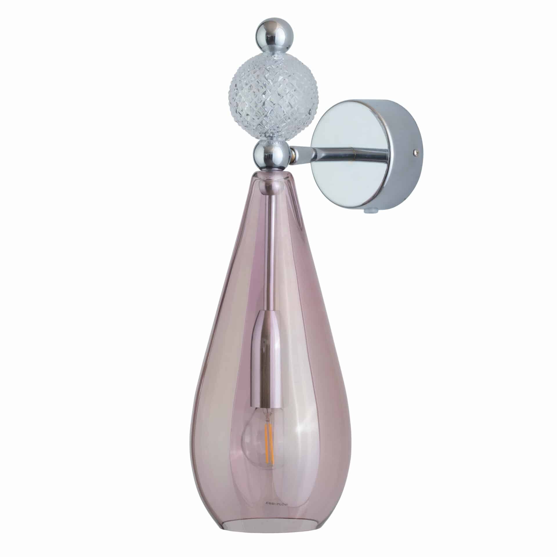 Wandlampe Smykke M mit silber von EBB & FLOW