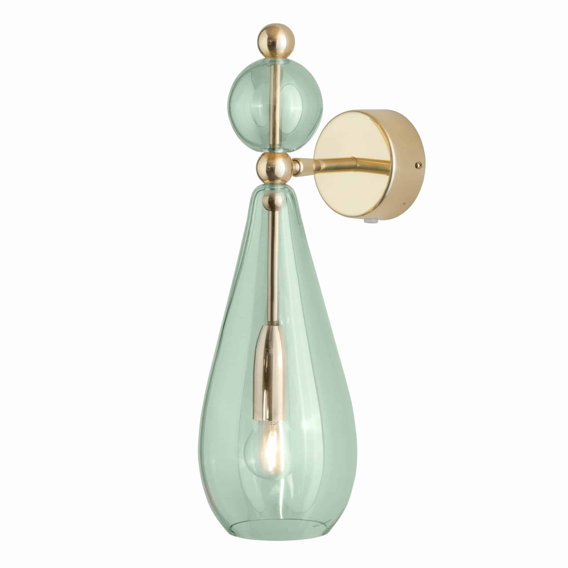 Wandlampe Smykke M in grün von EBB & FLOW