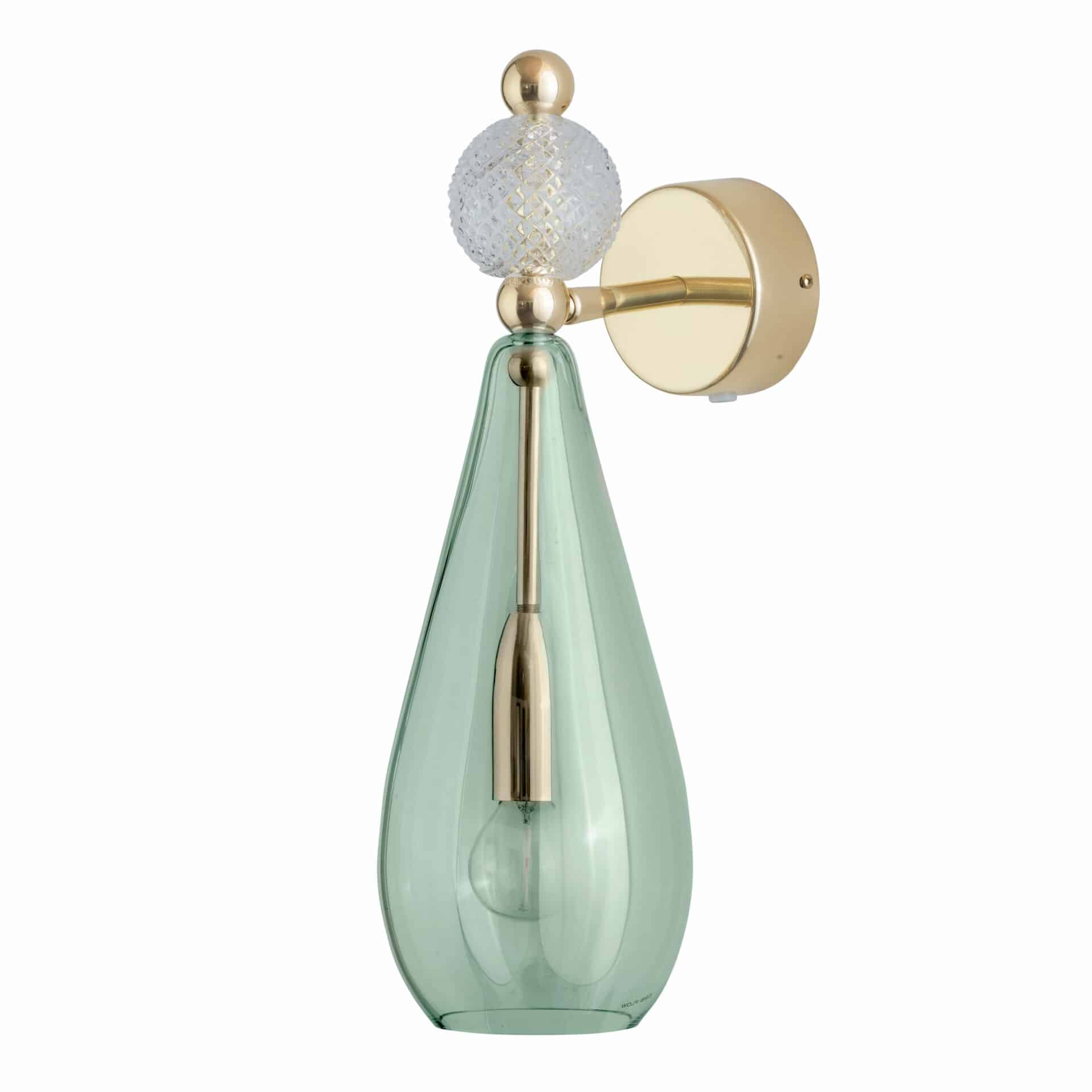 Wandlampe Smykke M in grün von EBB & FLOW
