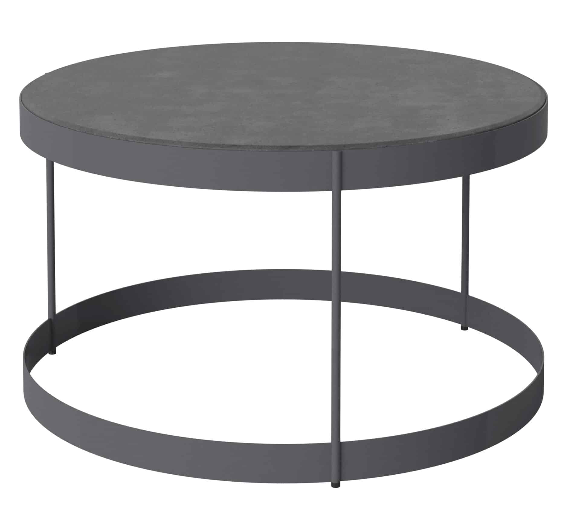 Outdoor Couchtisch Ø 60 cm aus Beton