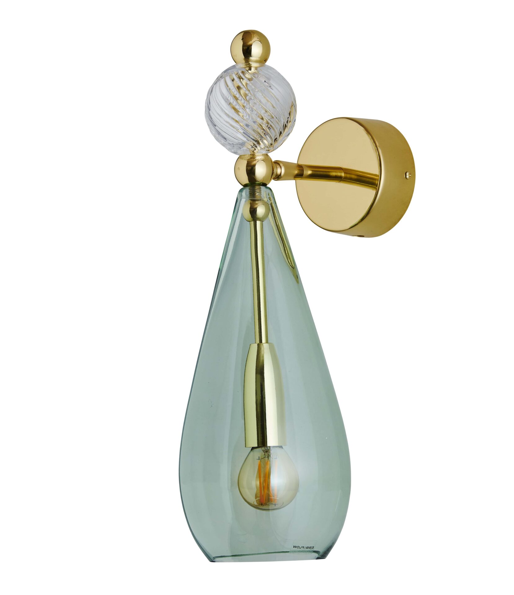 Wandlampe Smykke M in grün von EBB & FLOW