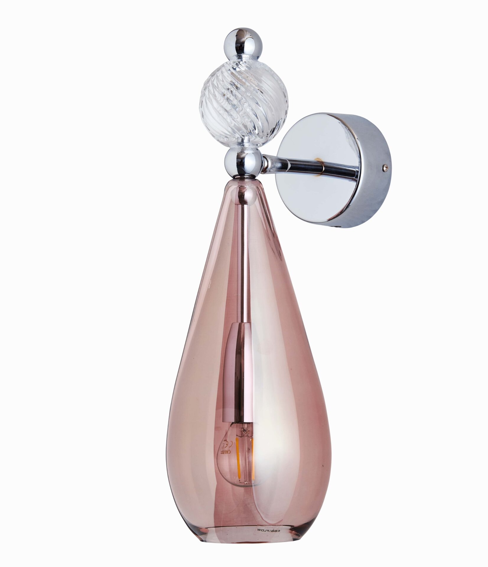 Wandlampe Smykke M mit silber von EBB & FLOW