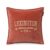 Logo Message Cotton Velvet Pillow Cover, Rustic Brown