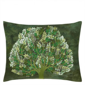 Baumwollkissen Bandipur emerald