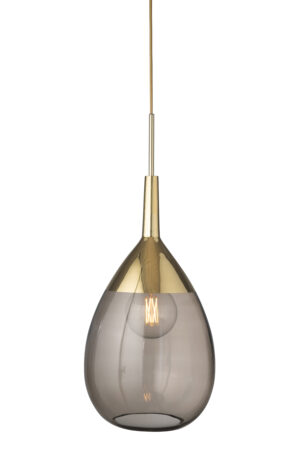 Freudenreich Interior Design | Pendelleuchte Lute XL chestnut brown gold
