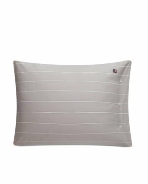 Grey/White striped Lyocell/ Cotton Pillowcase