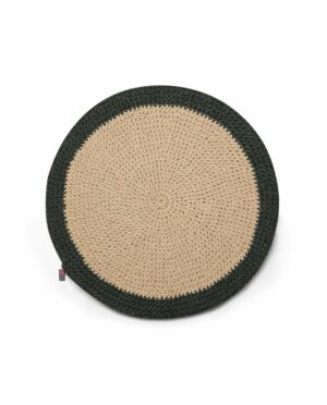 Round Recycled Paper Straw Placemat