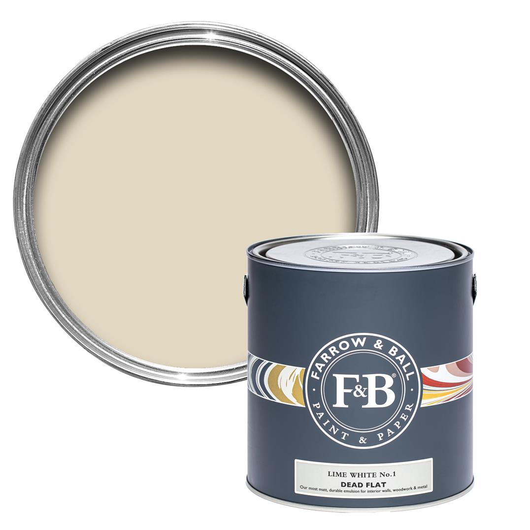 Freudenreich Interior Design | farrow&ball Dead Flat No.1 Lime White 2,5L Freudenreich Interior Design | farrow&ball Dead Flat No.1 Lime White 2,5L