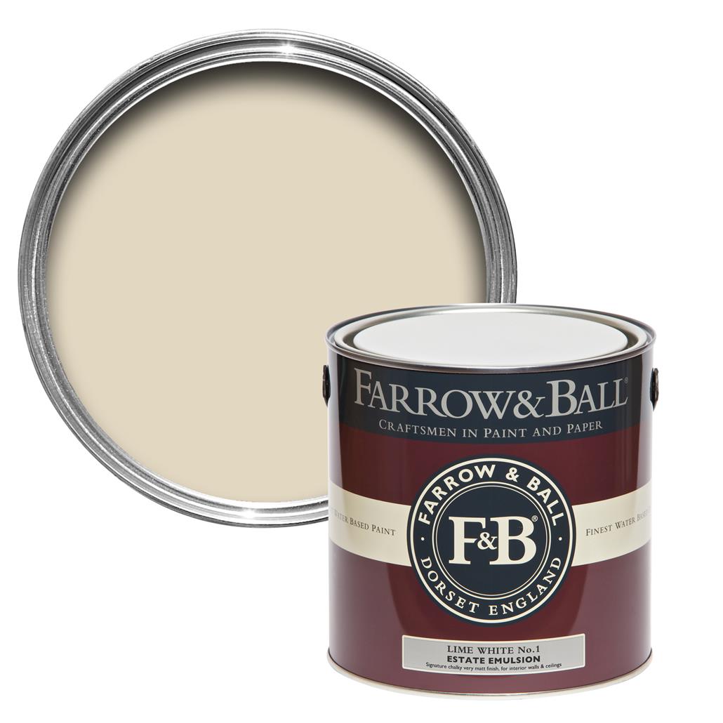 Freudenreich Interior Design | farrow&ball Estate Emulsion No.1 Lime White 2,5L Freudenreich Interior Design | farrow&ball Estate Emulsion No.1 Lime White 2,5L