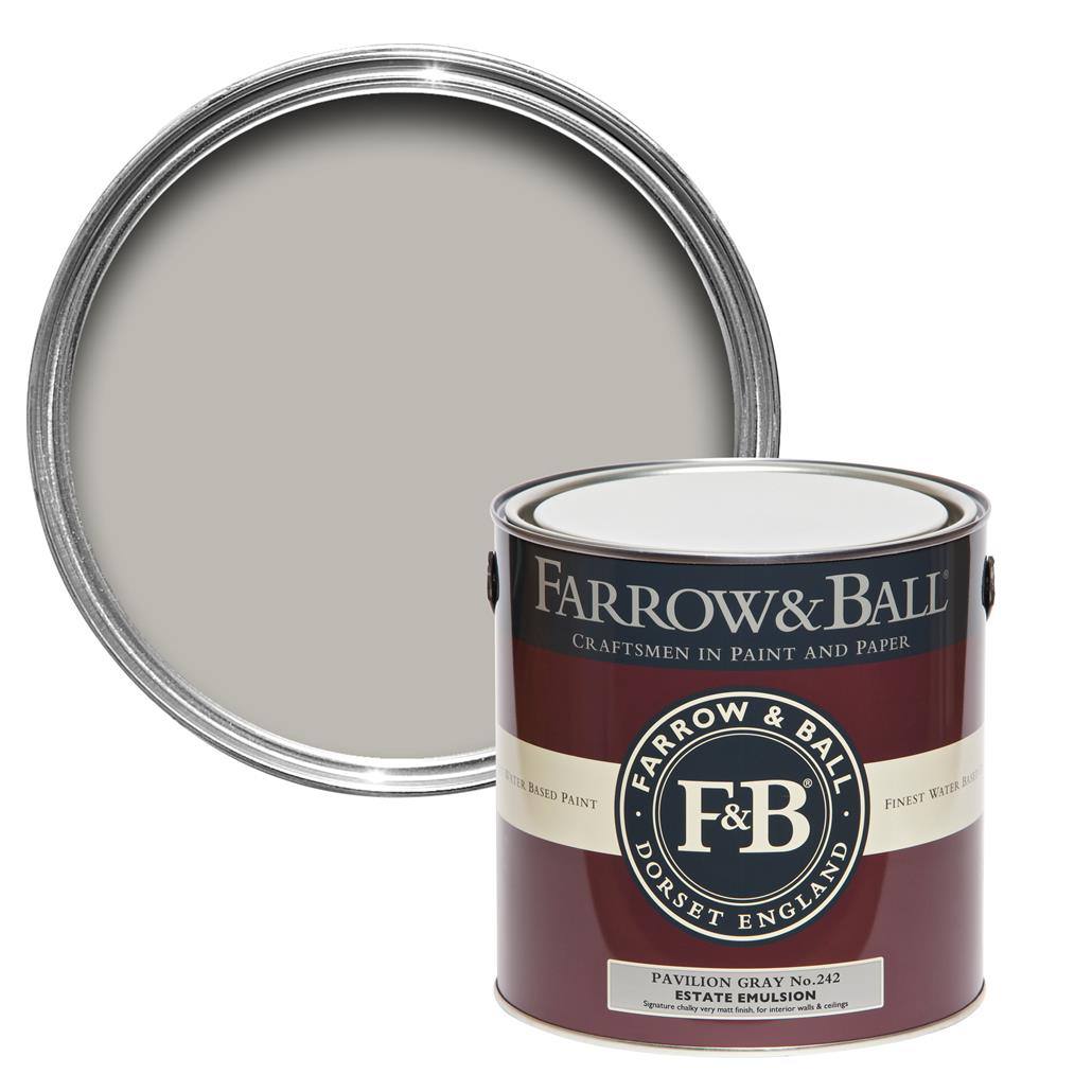 Freudenreich Interior Design | farrow&ball Estate Emulsion No.242 Pavilion Gray 2,5L Freudenreich Interior Design | farrow&ball Estate Emulsion No.242 Pavilion Gray 2,5L