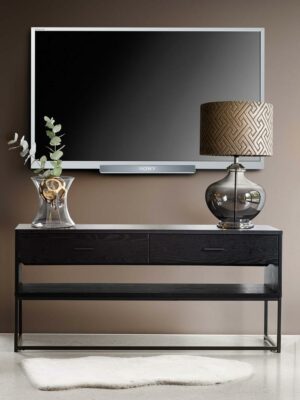 Freudenreich Interior Design | TV Bank Penthouze Schwarz