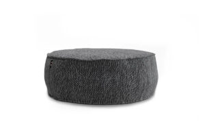 Freudenreich Interior Design | Silky Pouf rund in grau