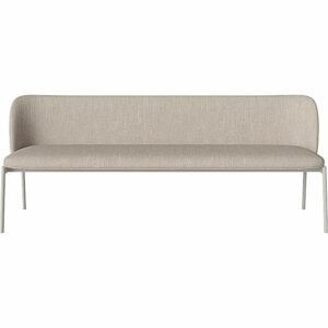 Freudenreich Interior Design | 3-Sitzer Sofa Frank in sand mit grauem Gestell