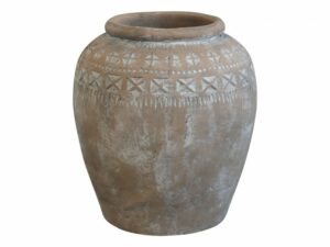 Freudenreich Interior Design | Terrakotta Topf mit Muster