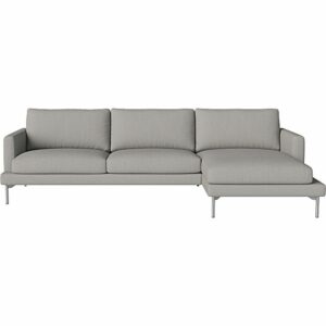 Freudenreich Interior Design | 3,5-Sitzer mit Chaiselongue rechts Veneda in hellgrau