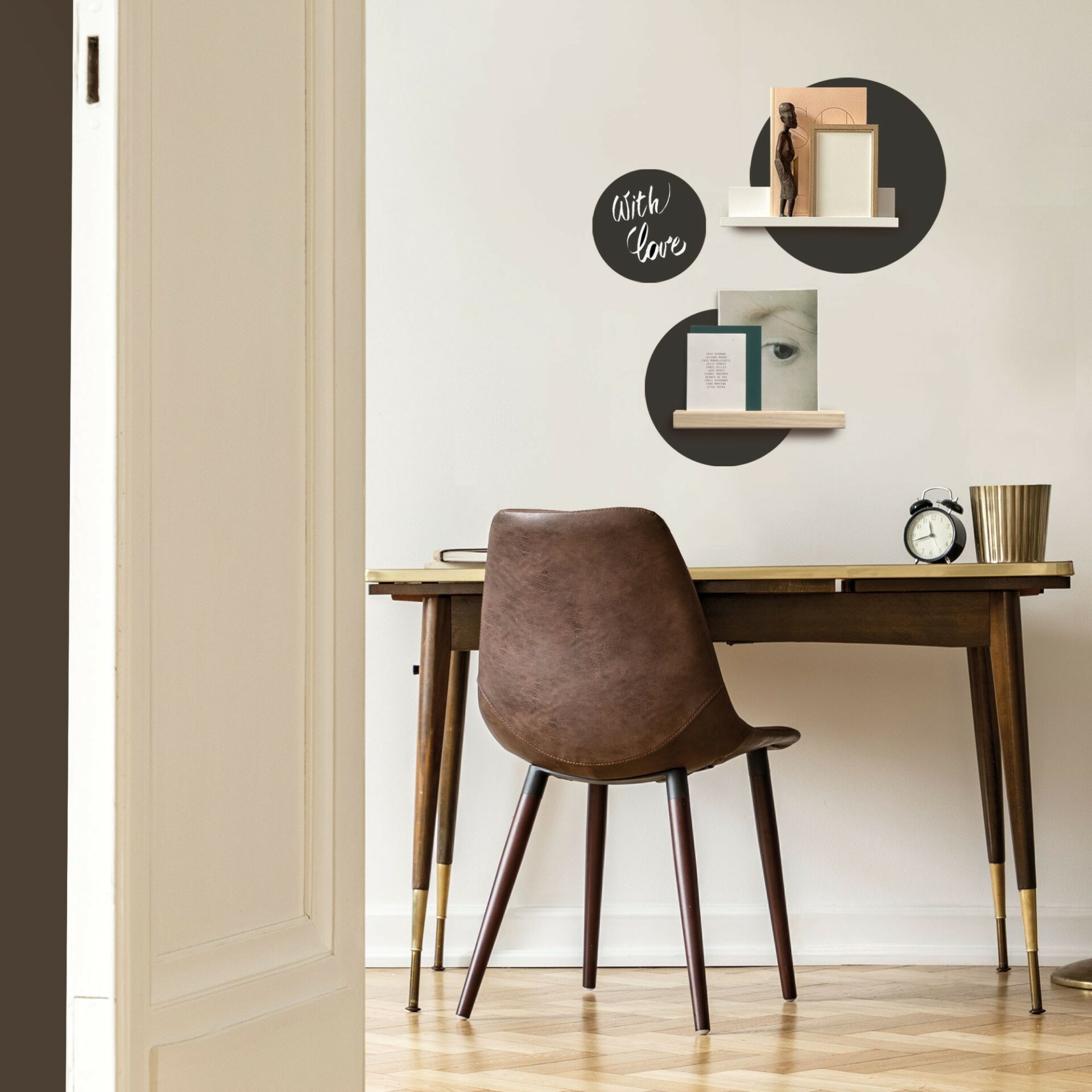 Freudenreich Interior Design | Magnet Kreidesticker schwarz 3er Set