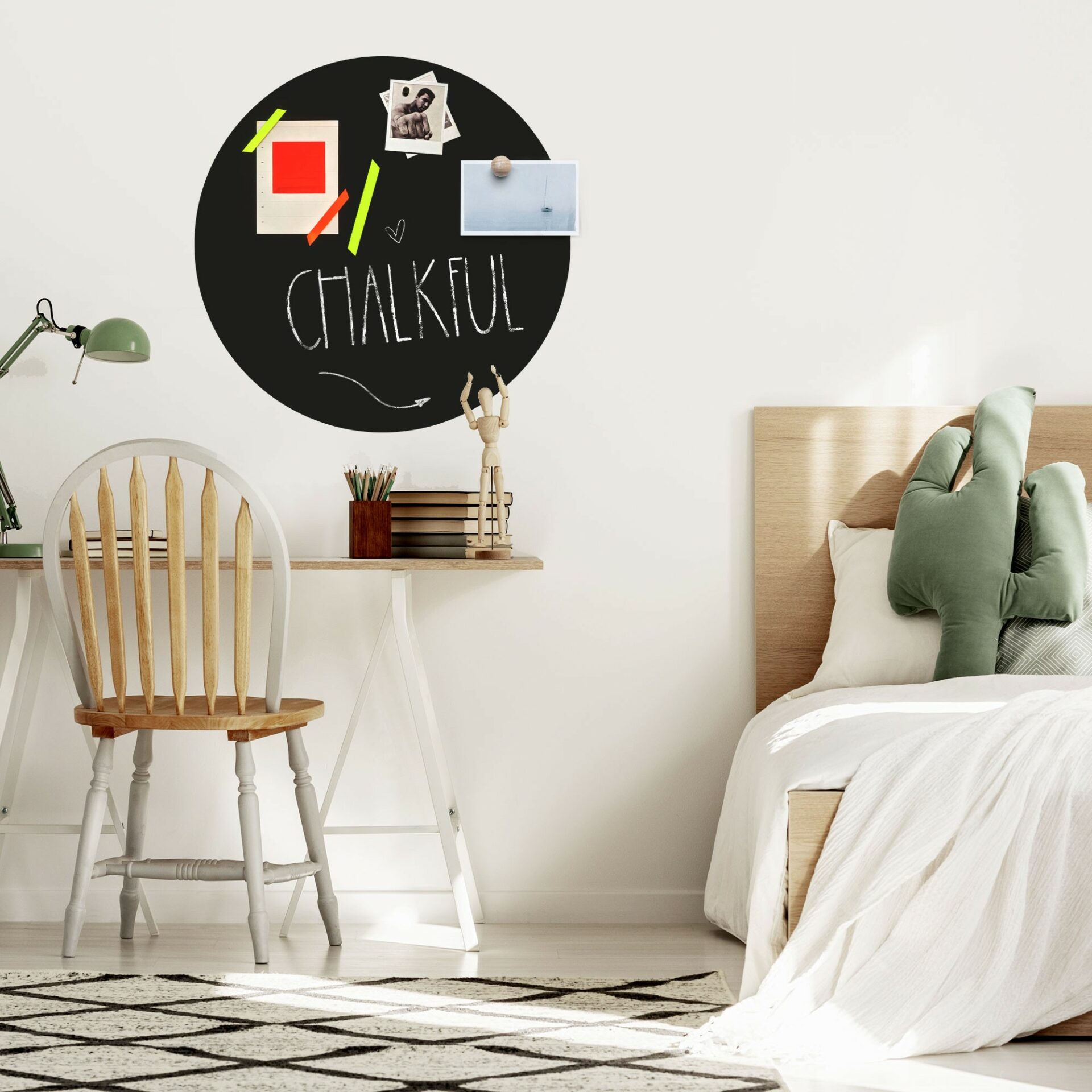 Freudenreich Interior Design | Magnet Kreidesticker schwarz 3er Set