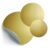 Magnet Kreidesticker gold 3er Set