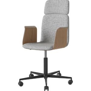 Freudenreich Interior Design | Chefsessel Palm mit Armlehnen und Rollen
