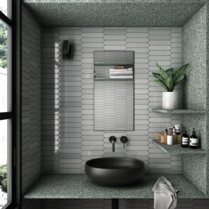 Freudenreich Interior Design | Fliesen Equipe Arrow quicksilver
