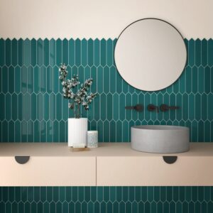 Freudenreich Interior Design | Fliesen Equipe Arrow Blue Canard