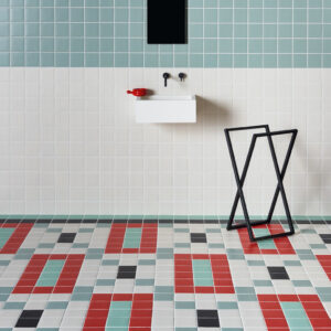 Freudenreich Interior Design | Fliese Pixel41 nude und powder und vanilla und celadon