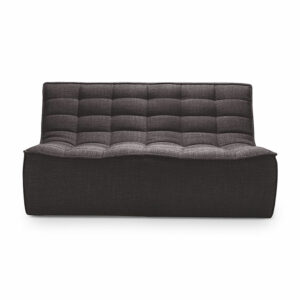 Freudenreich Interior Design | 2-Sitzer Sofa N701 dunkelgrau