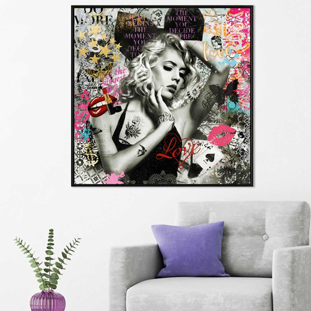 Freudenreich Interior Design | Acrylbild Street Art Play Cat Freudenreich Interior Design | Acrylbild Street Art Play Cat