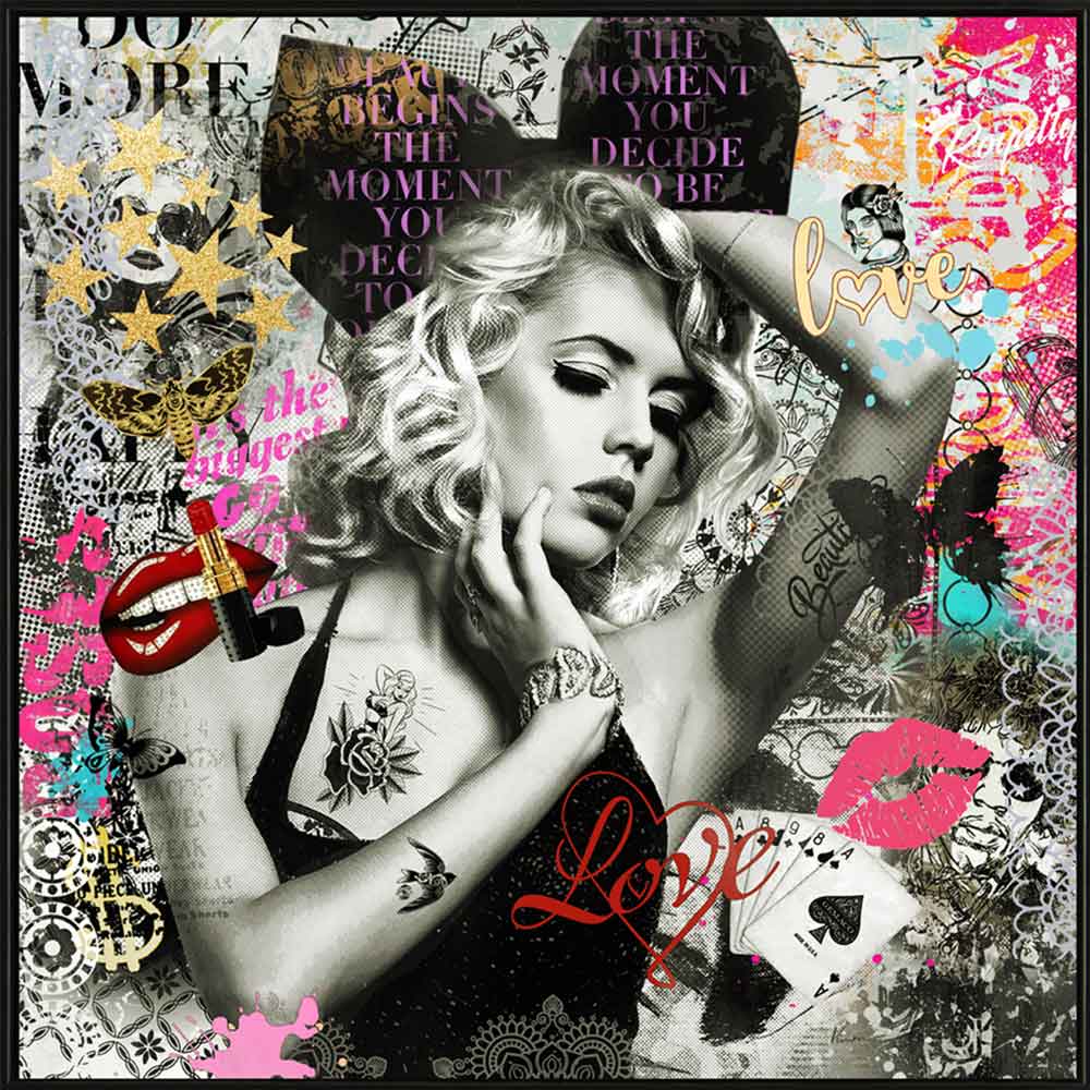 Freudenreich Interior Design | Acrylbild Street Art Play Cat Freudenreich Interior Design | Acrylbild Street Art Play Cat