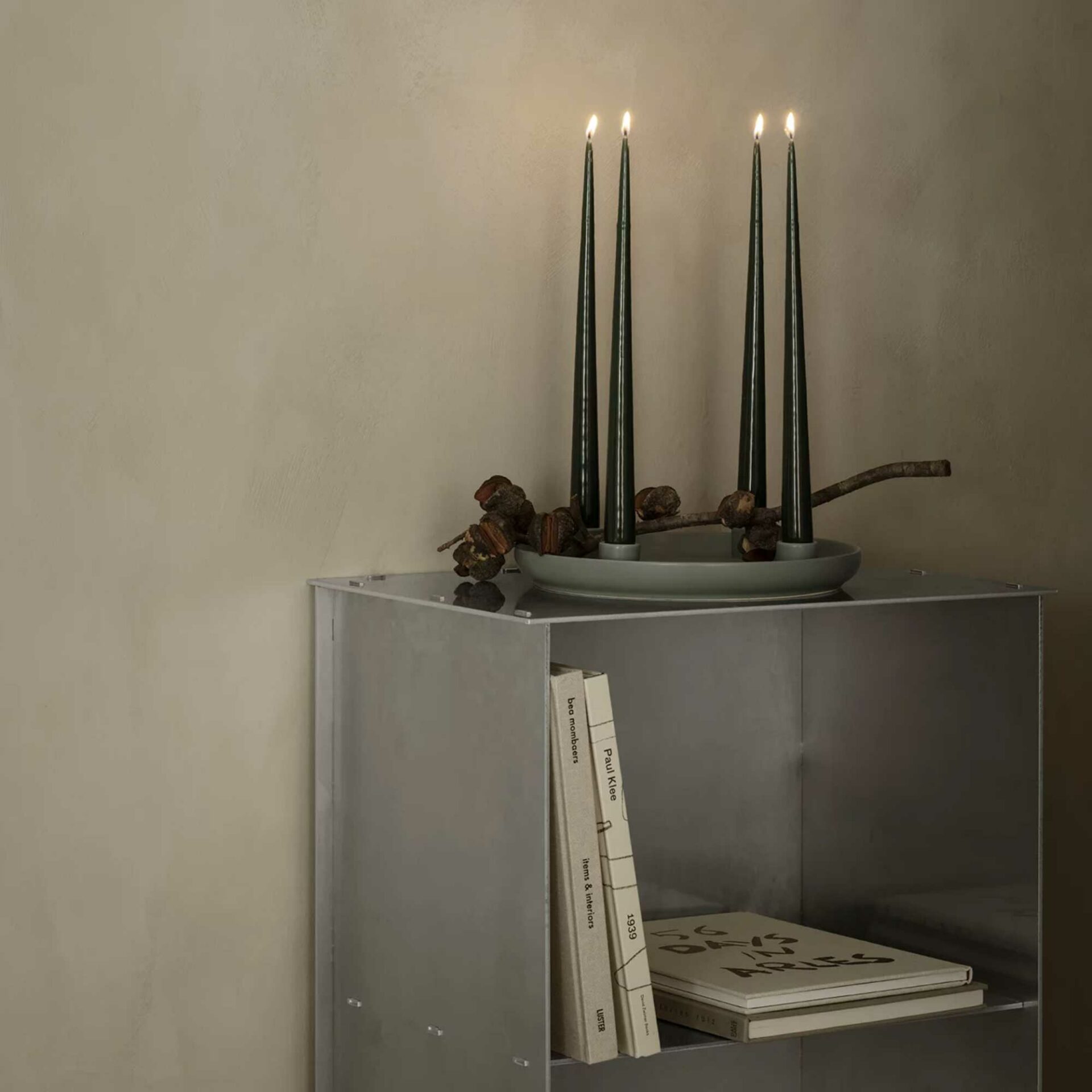 Freudenreich Interior Design | Kerzenhalter Advent druck green