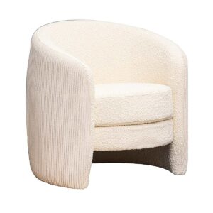 Freudenreich Interior Design | Armlehnstuhl White Cord & Curly Bianco