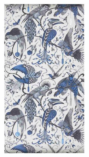 Freudenreich Interior Design | Tapete Audubon blue