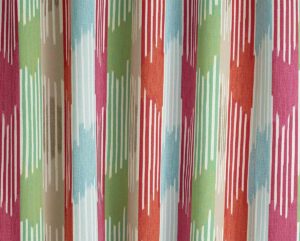 Freudenreich Interior Design | Outdoorstoff Rayure Ikat Corail