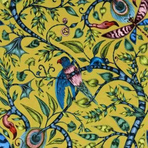 Freudenreich Interior Design | Stoffe Rousseau lime in Velvet