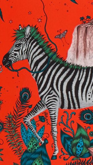 Freudenreich Interior Design | Tapete Lost World red