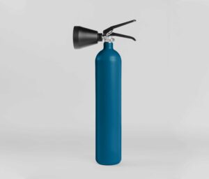 Freudenreich Interior Design | CO2 Feuerlöscher Fara capri blue