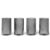 Gläser Ripple Verrines 4er Set smoked grey