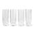 Longdrinkglas Ripple 4er Set clear