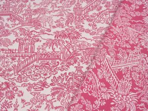 Freudenreich Interior Design | Outdoorstoff Les Pagodes Rose