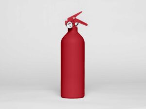 Freudenreich Interior Design | powder Feuerlöscher Fara strawberry red