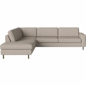 Freudenreich Interior Design | 3-Sitzer Ecksofa Scandinavia grau braun links
